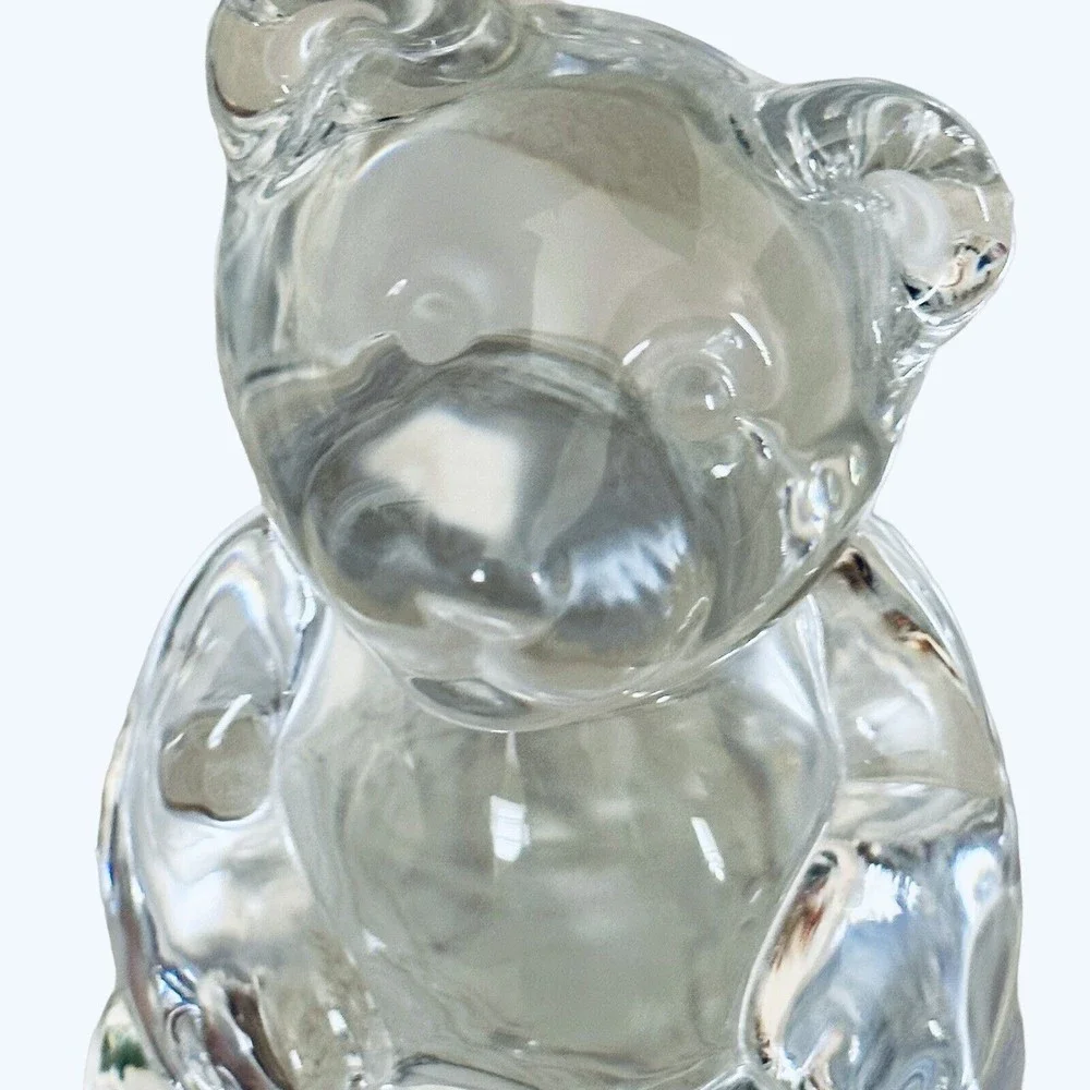 Princess House 24% Lead Crystal Bear Figurine‎ Clear Glass